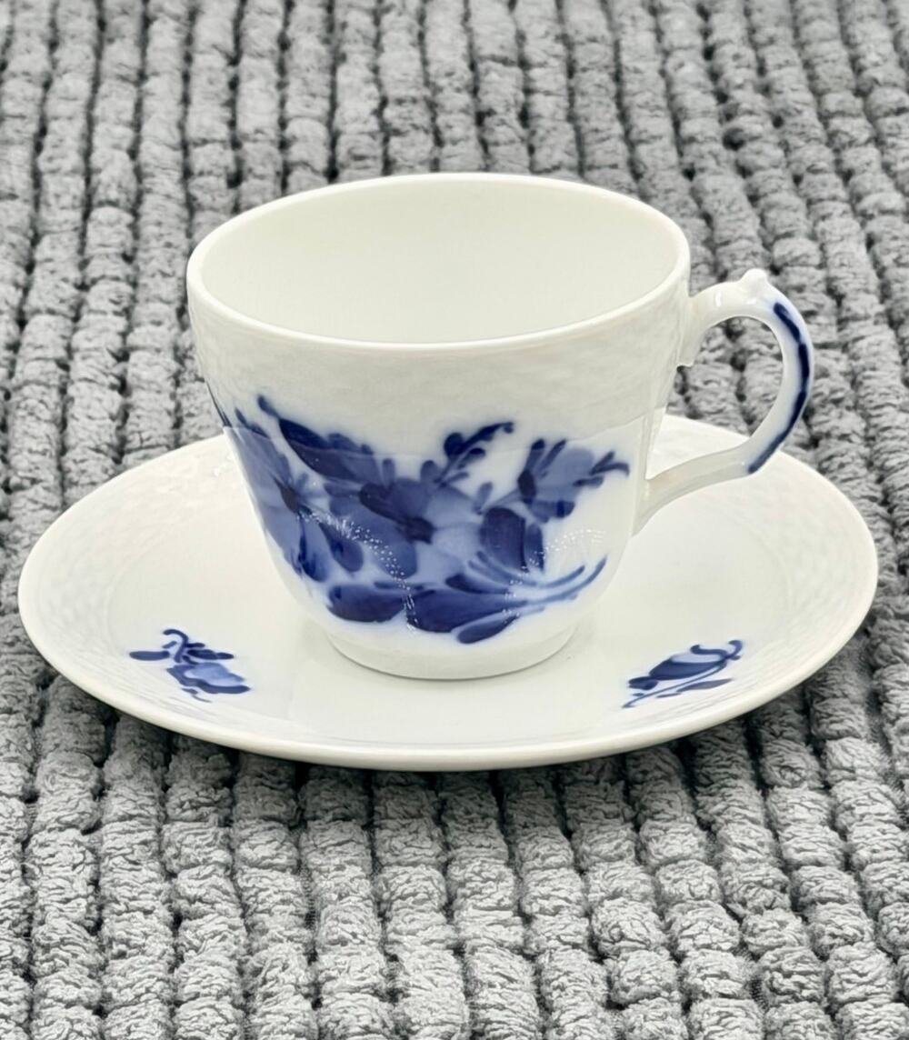 Royal Copenhagen "Blue Flower Braided" Espresso Moccha Cup & Saucer (1st Grade)